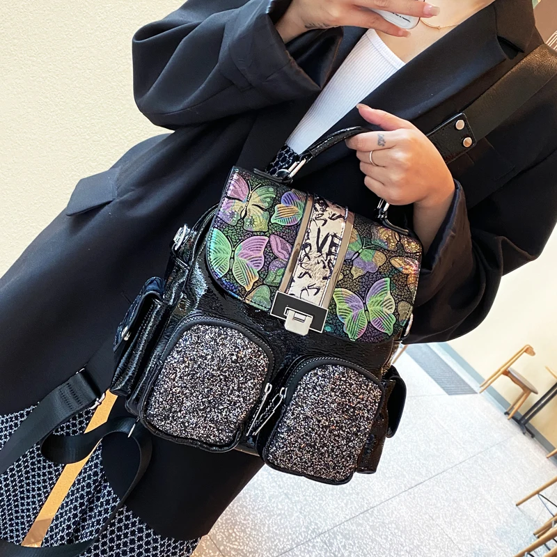Bolso 2020 Autumn Winter New Retro Ethnic Style Backpack Trend Printing Luster Backpack Temperament Female Bag Three-purpose Bag
Bolso 2020 Autumn Winter New Retro Ethnic Style Backpack Trend Printing Luster Backpack Temperament Female Bag Three-purpose Bag
