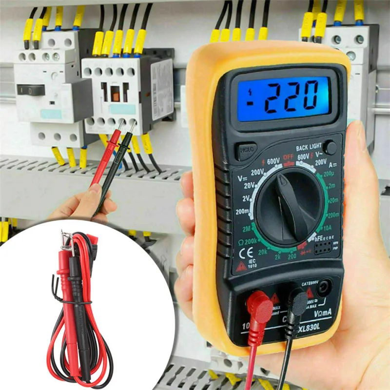 New Digital Multimeter Multi Tester AC/DC Voltage Current Resistance Diode Test LCD Backlight for Machine Repairing Electrical
New Digital Multimeter Multi Tester AC/DC Voltage Current Resistance Diode Test LCD Backlight for Machine Repairing Electrical