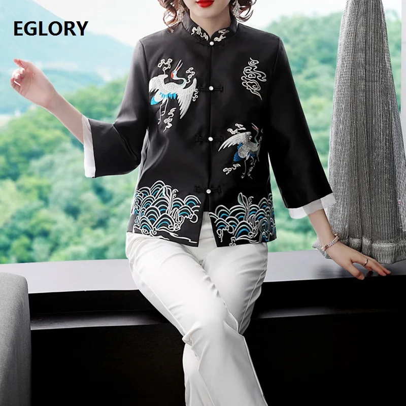 High Quality Jacket 2019 Autumn Vintage Coats Plus Size Outwear Women Lurex Embroidery Single Breasted Black Purple Jacket XXL
High Quality Jacket 2019 Autumn Vintage Coats Plus Size Outwear Women Lurex Embroidery Single Breasted Black Purple Jacket XXL