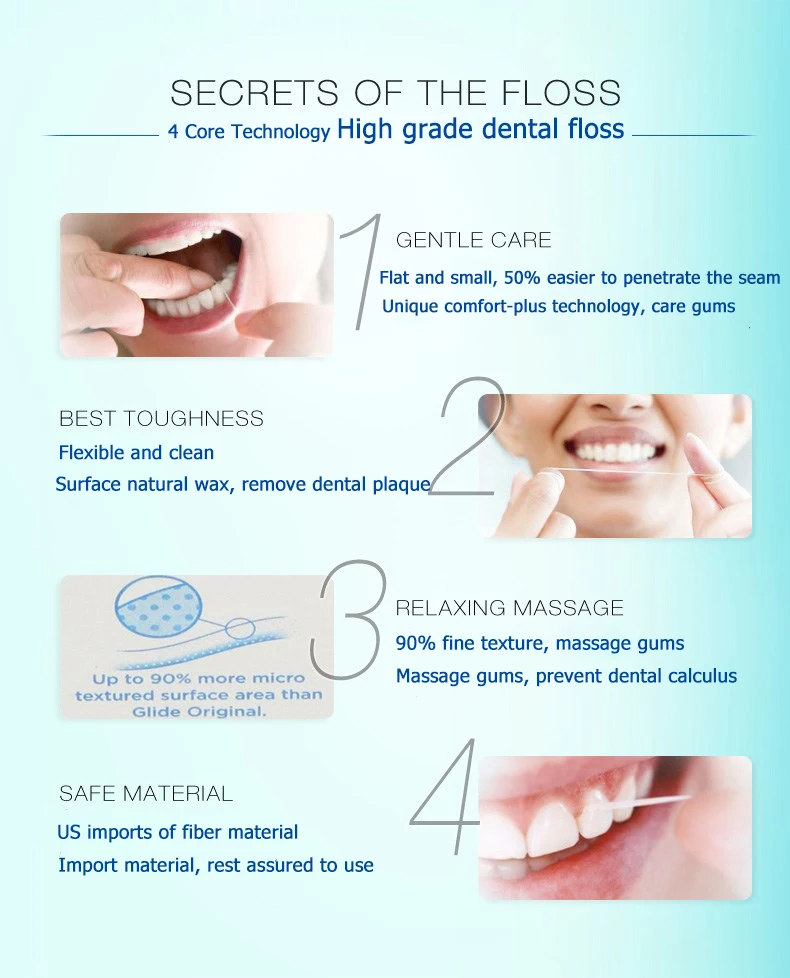 Oral B Dental Floss 40m Portable Wax Interdental Brush Teeth Stick Toothpicks Floss Deep Clean Tooth None Electric Oralb Adults Dental Flosser Aliexpress