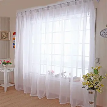 15Kitchen Tulle Curtains Translucidus Modern Home Window Decoration White Sheer Voile Curtains for Living Room Single Panel
15Kitchen Tulle Curtains Translucidus Modern Home Window Decoration White Sheer Voile Curtains for Living Room Single Panel
