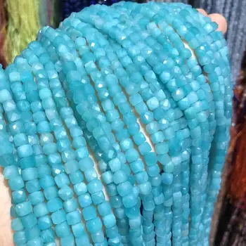 Natural Stone Beads Section Amazonite Square Loose Beads For Jewelry Making 4 mm DIY Necklace Bracelet Earrings Accessory 
Natural Stone Beads Section Amazonite Square Loose Beads For Jewelry Making 4 mm DIY Necklace Bracelet Earrings Accessory