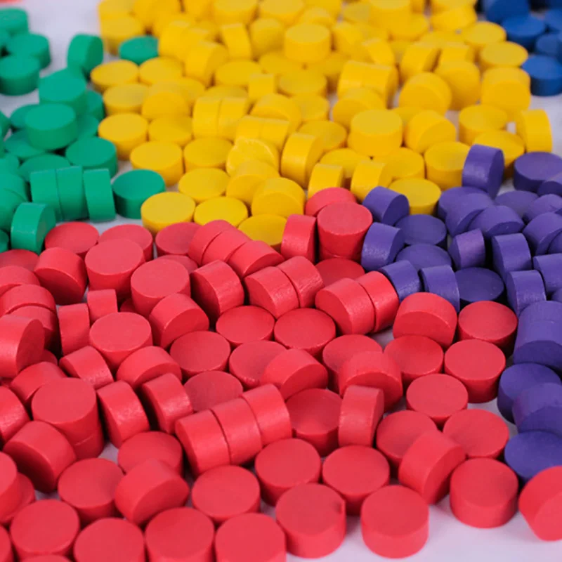 100Pcs 8 Colors Wooden Game Pieces Colorful Chess Pieces For Games Accessories 10*5MM
100Pcs 8 Colors Wooden Game Pieces Colorful Chess Pieces For Games Accessories 10*5MM