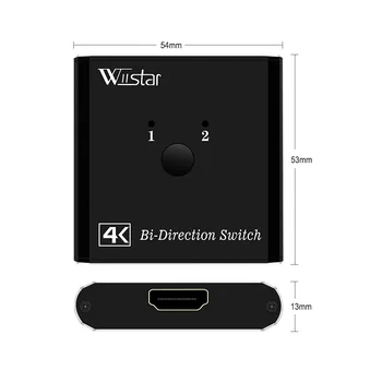 HDMI Splitter Bi-Direction 1 In 2 Out HDMI Switch 4K HDCP 1.4 HDMI 1x2 2x1 Adapter for Xbox PS4 TV HDMI Switch
HDMI Splitter Bi-Direction 1 In 2 Out HDMI Switch 4K HDCP 1.4 HDMI 1x2 2x1 Adapter for Xbox PS4 TV HDMI Switch