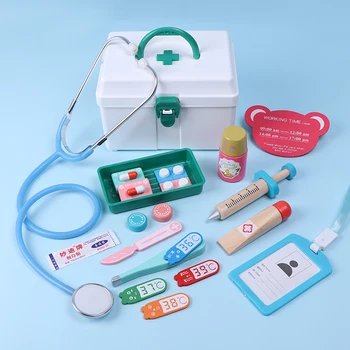 2019 New Children Pretend Play Doctor Toys Kids Wooden Medical Simulation Medicine Chest Set for Kids Interest Development Kits
2019 New Children Pretend Play Doctor Toys Kids Wooden Medical Simulation Medicine Chest Set for Kids Interest Development Kits