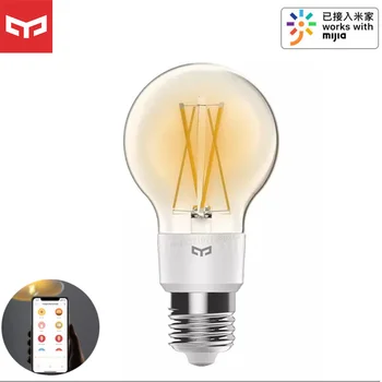 

Yeelight Smart LED Silk lamp Bulb Brightness Adjustable 2700K 6W Smart Bulb Work With Apple homekit Work With Mi Home App