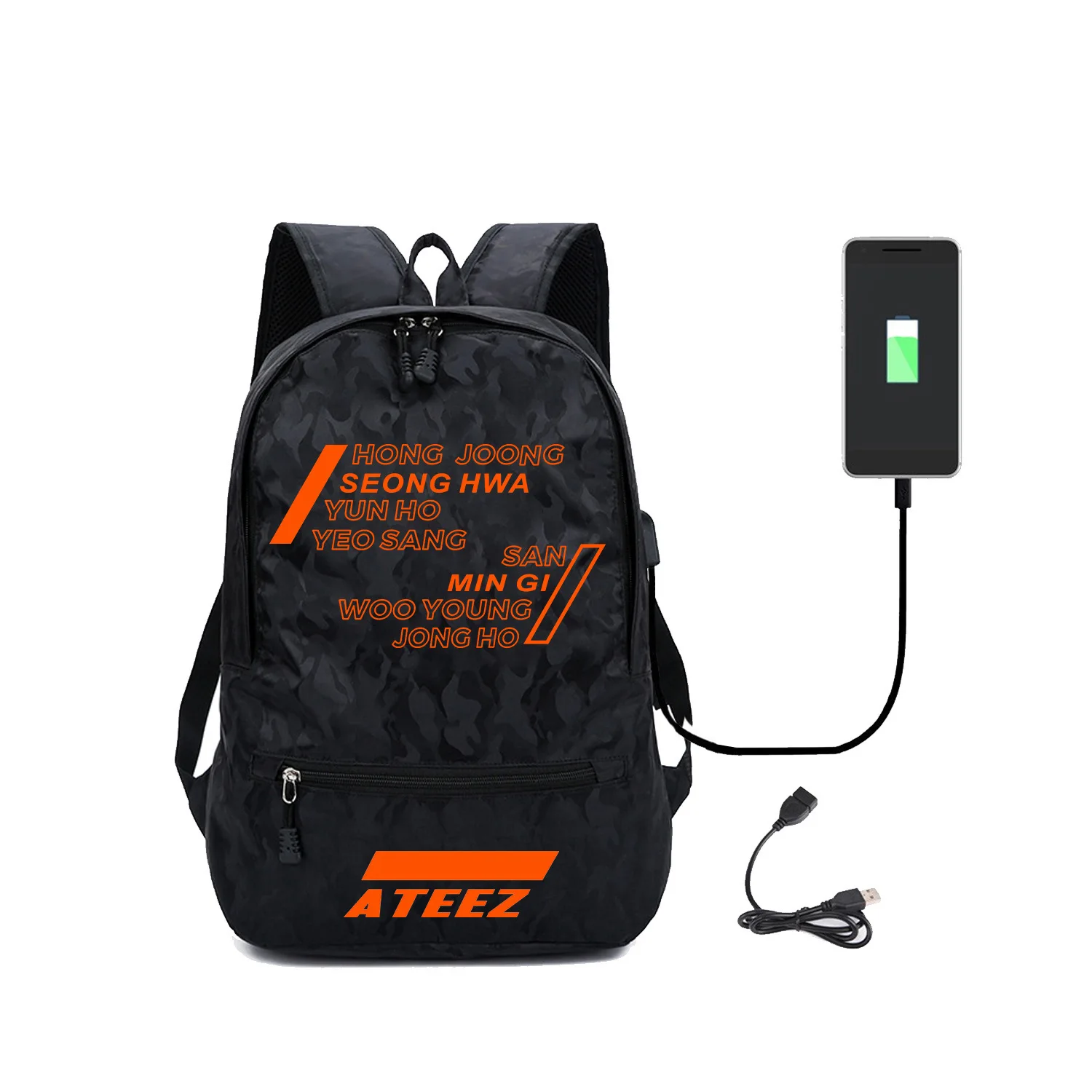 2019 Men's Team Event Ateez Periphery A Bag Men And Women Teenagers Both Shoulders Package Travel Camouflage Computer Package
2019 Men's Team Event Ateez Periphery A Bag Men And Women Teenagers Both Shoulders Package Travel Camouflage Computer Package