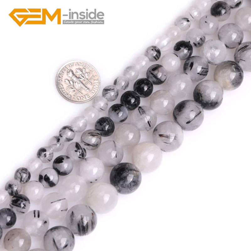 Natural Black Rutilated Quartz Crystal Round Beads Big Hole Beads for Jewelry Making DIY Bracelet Necklace 15" Strand Wholesale 
Natural Black Rutilated Quartz Crystal Round Beads Big Hole Beads for Jewelry Making DIY Bracelet Necklace 15" Strand Wholesale