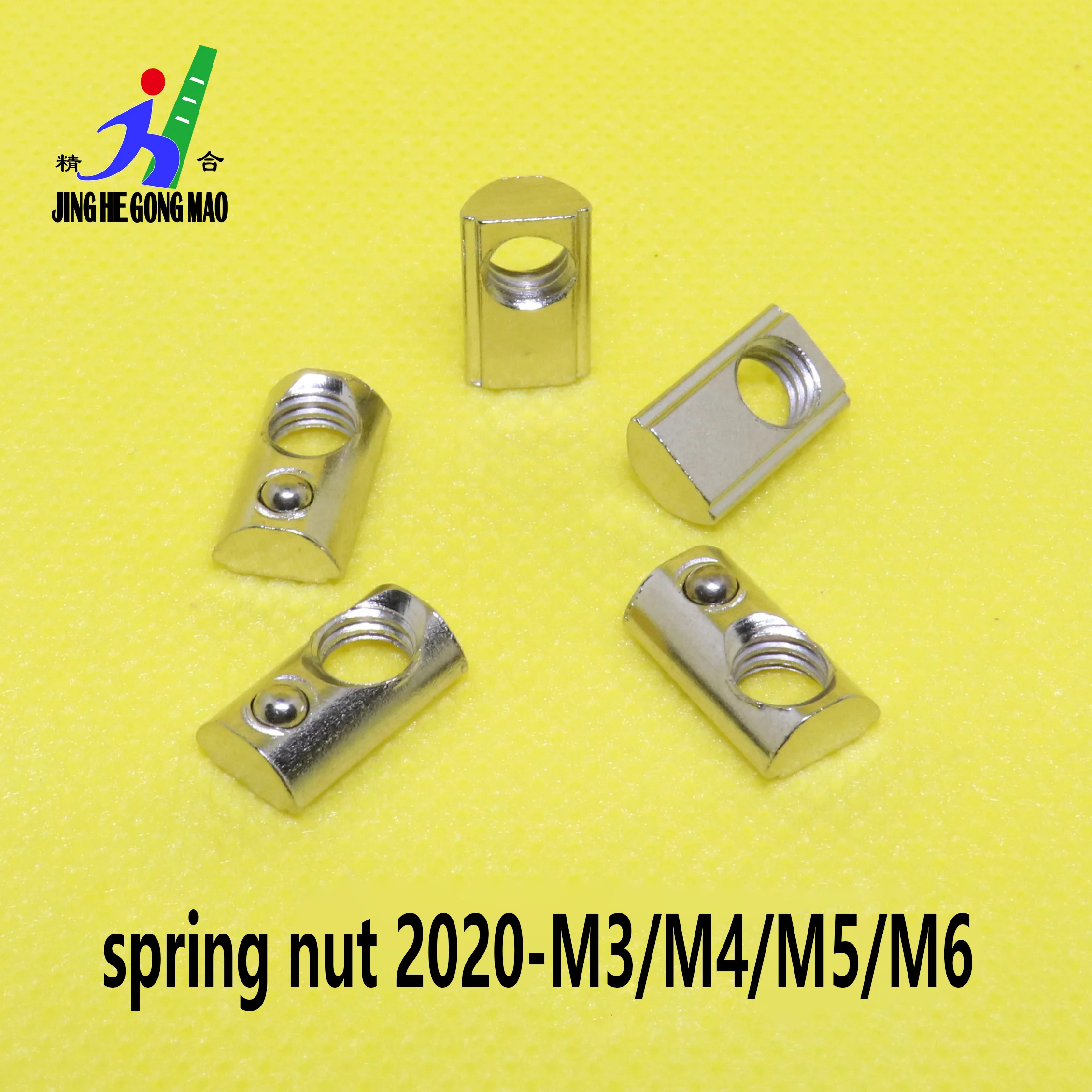 T Spring Nuts T-Nut Thread M3 M4 M5 M6 Half Round Elastic Nuts for 2020 Series Aluminum Profile Extrusions
T Spring Nuts T-Nut Thread M3 M4 M5 M6 Half Round Elastic Nuts for 2020 Series Aluminum Profile Extrusions