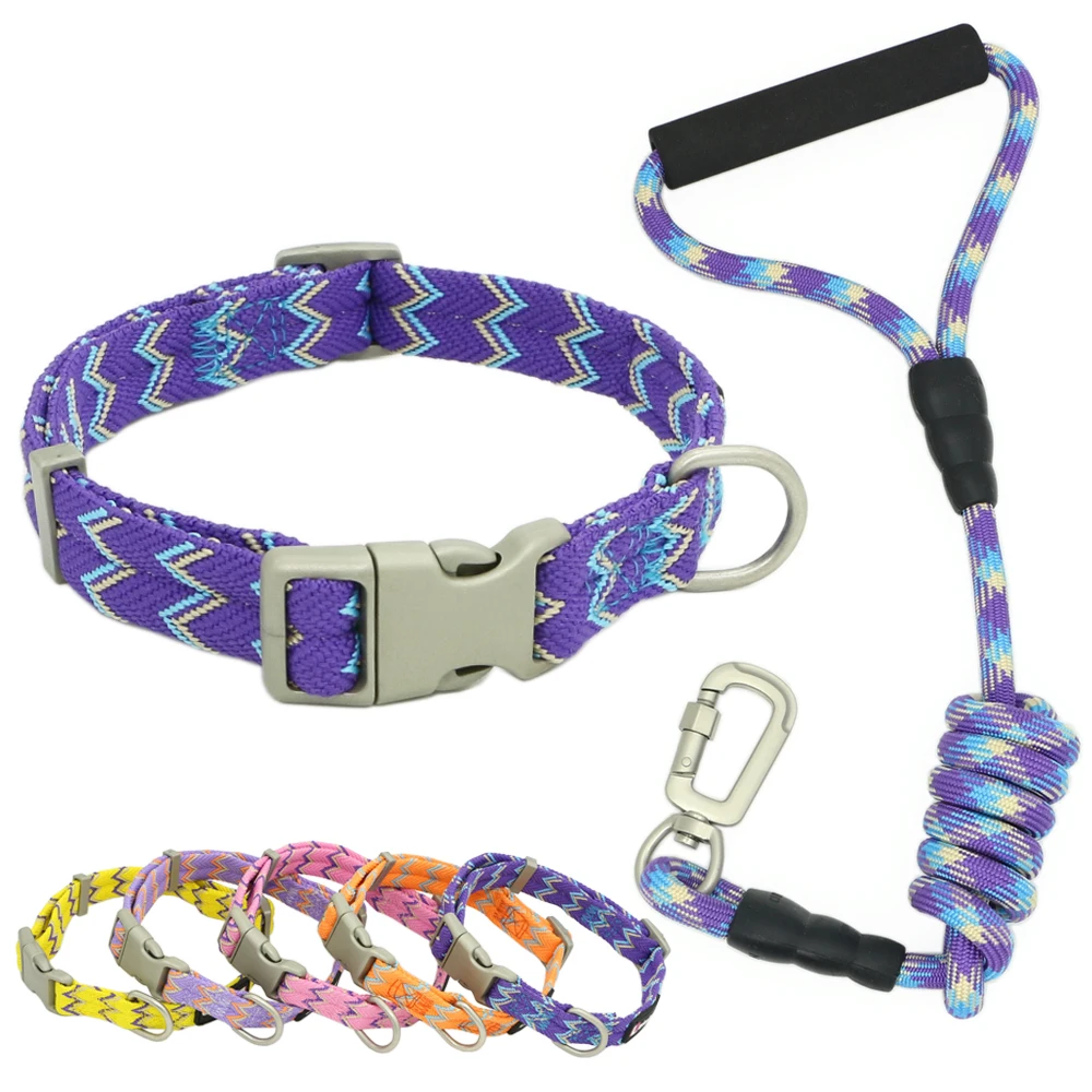Nylon Dog Collars Leashes Adjustable Dog Rock Climbing Dogs Collar for Small Medium Large Pet Collars Leashes Set S-XL
Nylon Dog Collars Leashes Adjustable Dog Rock Climbing Dogs Collar for Small Medium Large Pet Collars Leashes Set S-XL