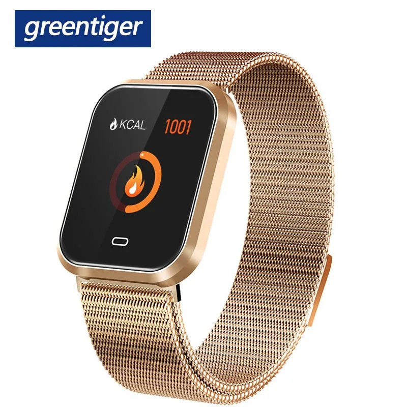 Greentiger CD16 Smart Watch Men Metal Bracelet Blood Pressure Heart Rate Monitoring Fitness Tracker Photo Control Sports Watch
Greentiger CD16 Smart Watch Men Metal Bracelet Blood Pressure Heart Rate Monitoring Fitness Tracker Photo Control Sports Watch