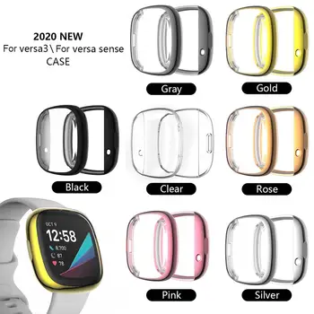 Smart Watch Protective Case For Fitbit Versa 3/Sense Anti-scratch Full Cover Soft TPU Screen Protector Smartwatch Accessories
Smart Watch Protective Case For Fitbit Versa 3/Sense Anti-scratch Full Cover Soft TPU Screen Protector Smartwatch Accessories