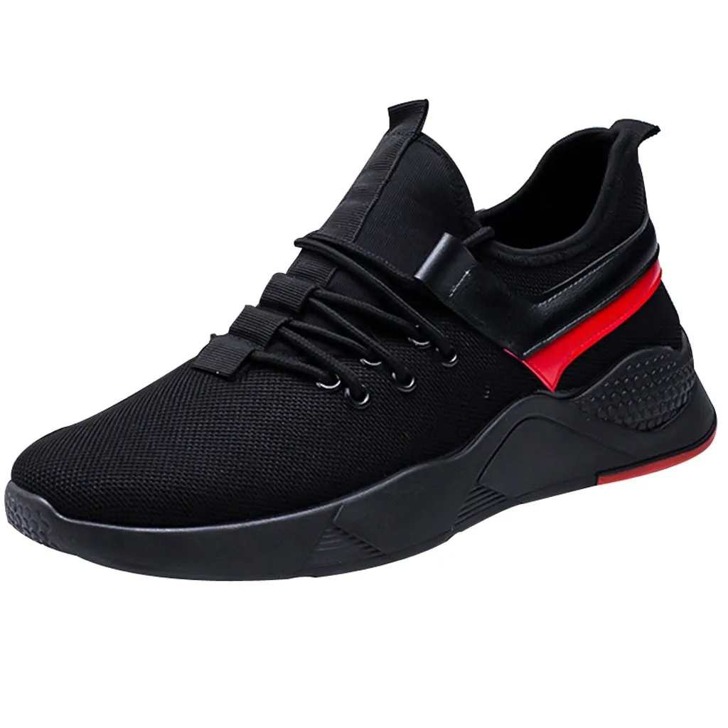 KANCOLLE Men Mesh Fly Woven Breathable Shoes Fashion Comfortable Walking Sneakers Non-Slip Athletic Students Running Shoes 11#4