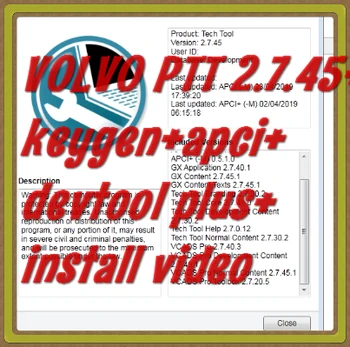2019 Premium Tech Tool PTT V2.7.40 V2.7.25 2.7.90 VCADS Development+Devtool Plus+Keygen+INSTALL Video+APCI+ for Volvo Diagnostic
2019 Premium Tech Tool PTT V2.7.40 V2.7.25 2.7.90 VCADS Development+Devtool Plus+Keygen+INSTALL Video+APCI+ for Volvo Diagnostic