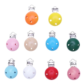 10pcs Pacifier Clip Durable Practical Round Shape Wooden Cute Pacifier Clip Nipple Clip for Baby Newborn Infant
10pcs Pacifier Clip Durable Practical Round Shape Wooden Cute Pacifier Clip Nipple Clip for Baby Newborn Infant