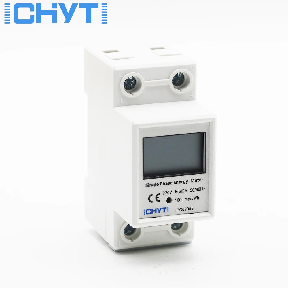 Energy Electric Meter 60A Din rail Single Phase Two Wire LCD Digital Display Power Consumption kWh AC 220V 230V 50Hz/60Hz
Energy Electric Meter 60A Din rail Single Phase Two Wire LCD Digital Display Power Consumption kWh AC 220V 230V 50Hz/60Hz