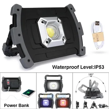 20W 47LED COB Work Light USB Rechargeable 2400LM Outdoor Floodlight Lamp For Outdoor Activities, Such As Work, Hiking, Camping
20W 47LED COB Work Light USB Rechargeable 2400LM Outdoor Floodlight Lamp For Outdoor Activities, Such As Work, Hiking, Camping