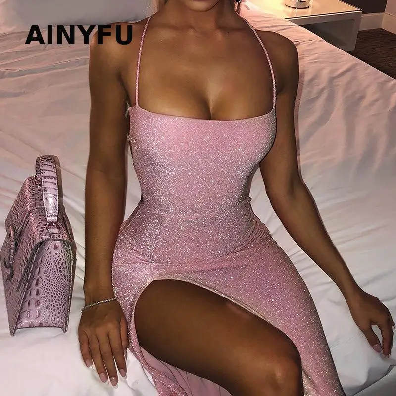 Ainyfu Dress Women Sexy Ladies Dresses bodycon Party club clothes Club Spaghetti Strap 2020 New Summer Sheath Brand Designer
Ainyfu Dress Women Sexy Ladies Dresses bodycon Party club clothes Club Spaghetti Strap 2020 New Summer Sheath Brand Designer