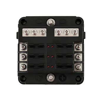 100A 6 Way 32Vdc Car Fuse Box Buss Bar Blade Fuse Holder Box Block Case with Indicator Warning Light Auto Replacement Parts
100A 6 Way 32Vdc Car Fuse Box Buss Bar Blade Fuse Holder Box Block Case with Indicator Warning Light Auto Replacement Parts