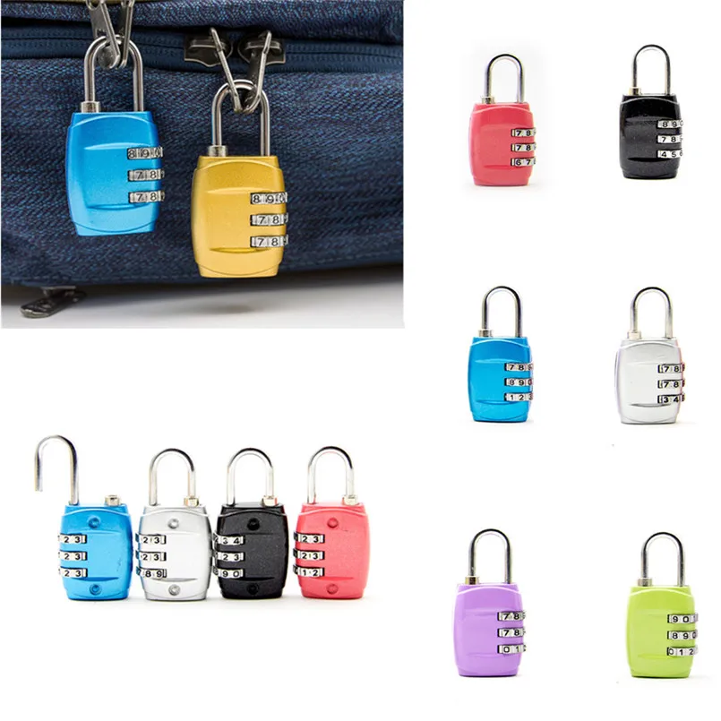 1pcs 8 Color Travel Lock 3 Dial Travel Padlock Simple Door Lock Password Lock Combination for Luggage Suitcase Baggage Gym Locke
1pcs 8 Color Travel Lock 3 Dial Travel Padlock Simple Door Lock Password Lock Combination for Luggage Suitcase Baggage Gym Locke