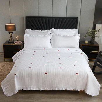 Washed Cotton Embroidery Bed Cover Three-piece Fashion Pattern High Quality Soft Skin-friendly Bed Cover Air Conditioner Blanket
Washed Cotton Embroidery Bed Cover Three-piece Fashion Pattern High Quality Soft Skin-friendly Bed Cover Air Conditioner Blanket