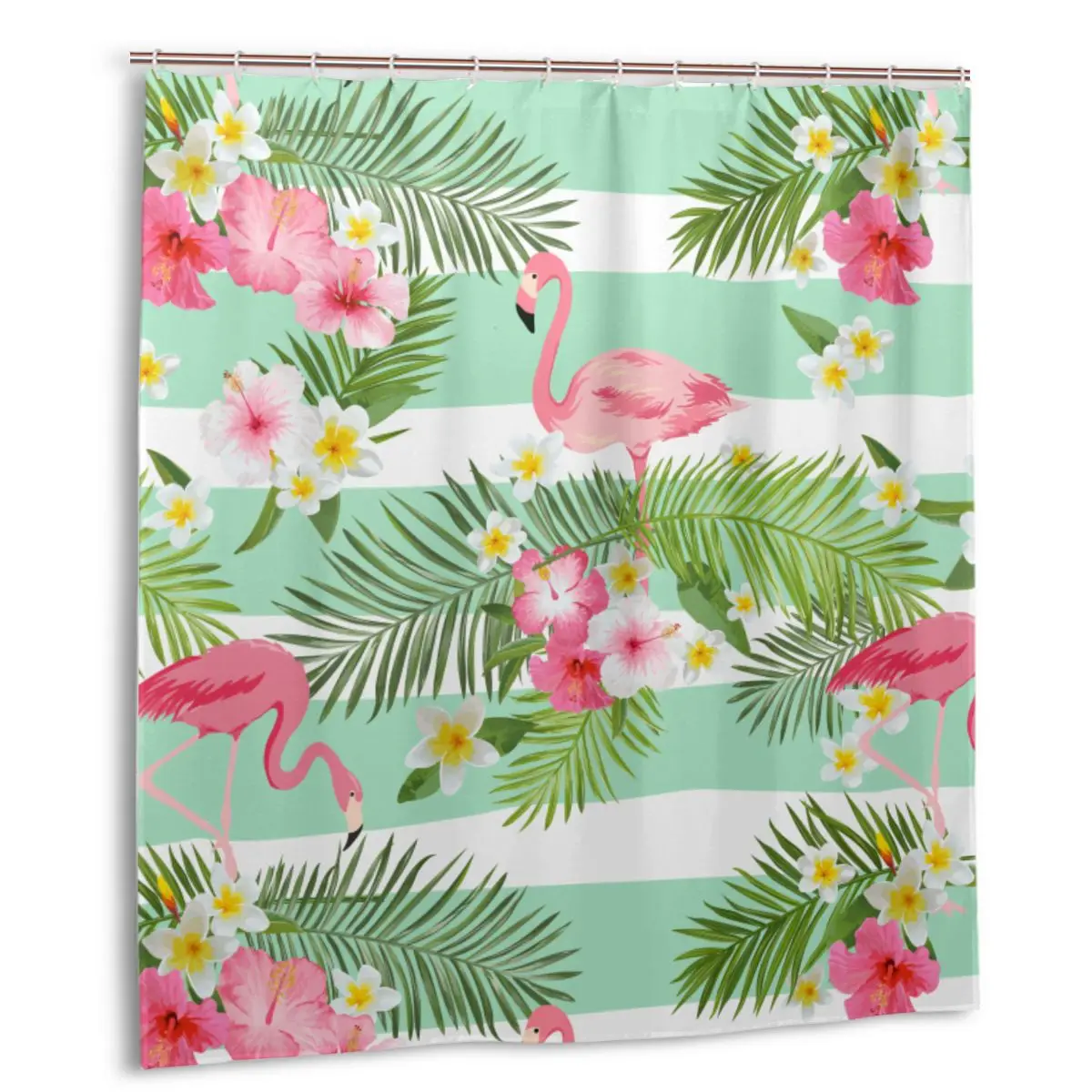 CHARM HOME Majestically Awkward Flamingo Birds Plastic Shower Curtain 66x72 In Customized Bathroom Waterproof Polyester
CHARM HOME Majestically Awkward Flamingo Birds Plastic Shower Curtain 66x72 In Customized Bathroom Waterproof Polyester