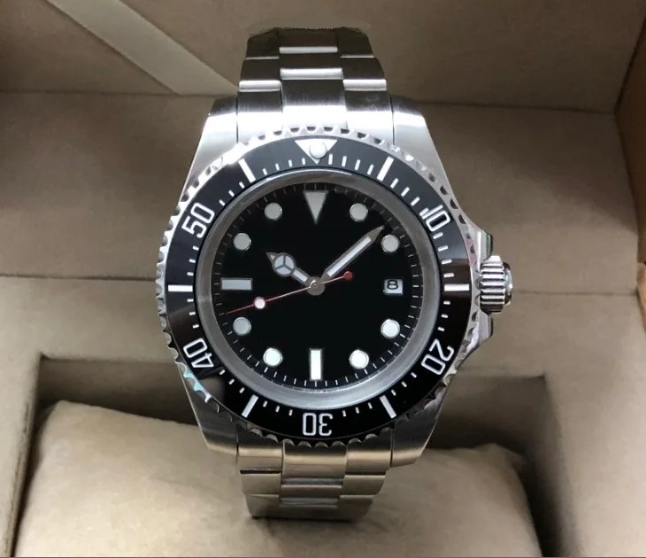 43mm GEERVO 21 jewels Automatic Self-Wind movement ceramic bezel Auto date men's watch luminous Mechanical watches 79-2
43mm GEERVO 21 jewels Automatic Self-Wind movement ceramic bezel Auto date men's watch luminous Mechanical watches 79-2