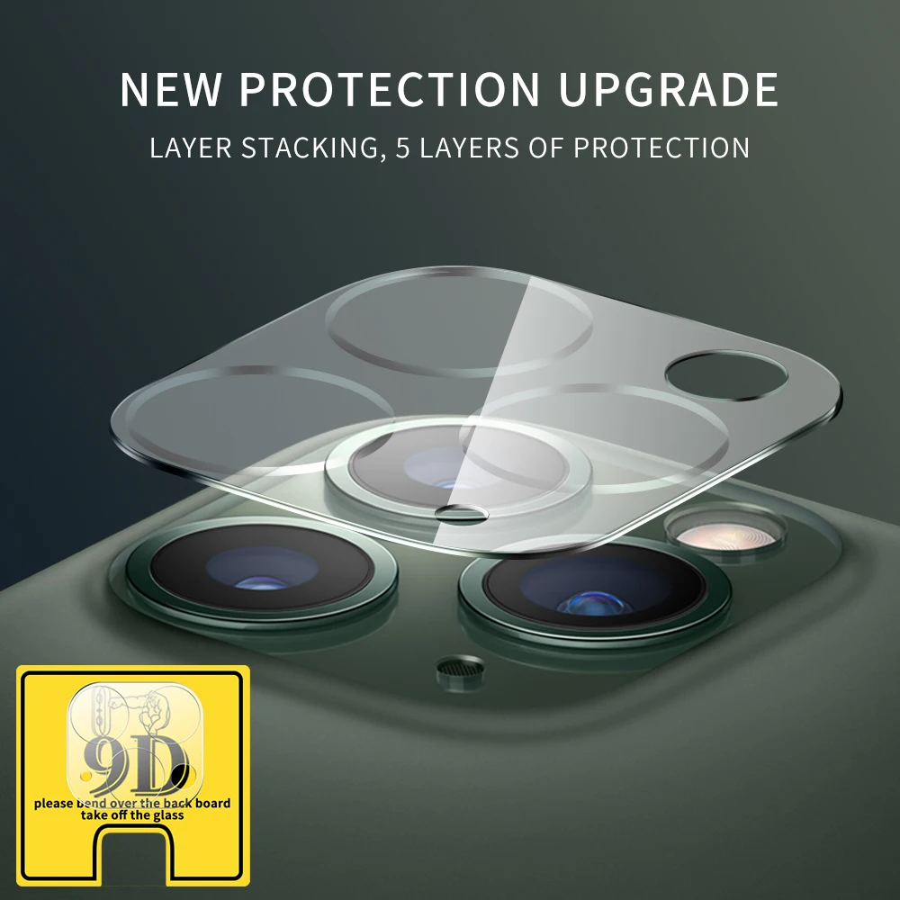 Закаленное защитное стекло с полным покрытием для объектива камеры iPhone 11 12 Pro