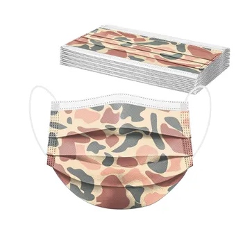 10 Pc Leopard Camouflage Printing Adult Disposable Masks Three Layer Protective Breathable Mask Dustproof Earloops Face Mask
10 Pc Leopard Camouflage Printing Adult Disposable Masks Three Layer Protective Breathable Mask Dustproof Earloops Face Mask