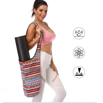 Portable Printed Canvas Yoga Mat Bag Multi-function Shoulder Storage Case with Zipper Pocket G99D
Portable Printed Canvas Yoga Mat Bag Multi-function Shoulder Storage Case with Zipper Pocket G99D