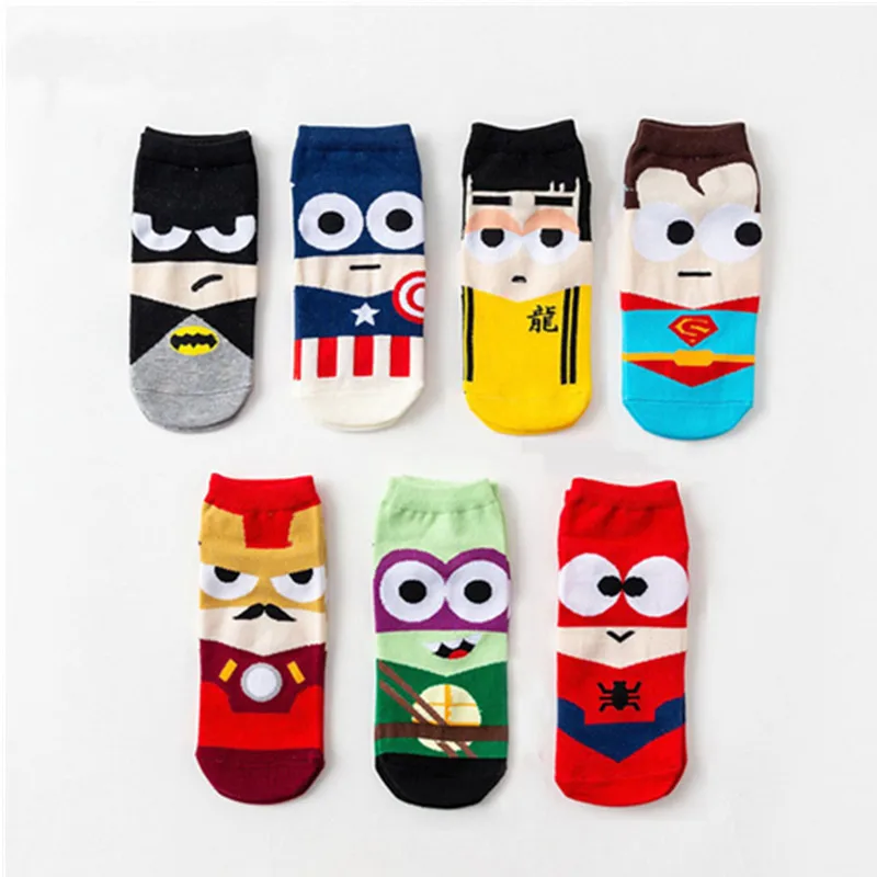 5 Pairs Superheros Boat Socks Men Plus Size Superman Batman Captain Arrowman Superheroes Invisible Happy Socks Funny 2020 Hot
5 Pairs Superheros Boat Socks Men Plus Size Superman Batman Captain Arrowman Superheroes Invisible Happy Socks Funny 2020 Hot