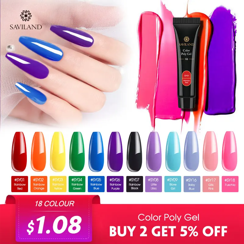SAVILAND 15ml Polygel Color Quick Building Acrylic Poly Gel Finger Extension Soak Off Gel Nail Polish Natural Fast Builder Gel
SAVILAND 15ml Polygel Color Quick Building Acrylic Poly Gel Finger Extension Soak Off Gel Nail Polish Natural Fast Builder Gel