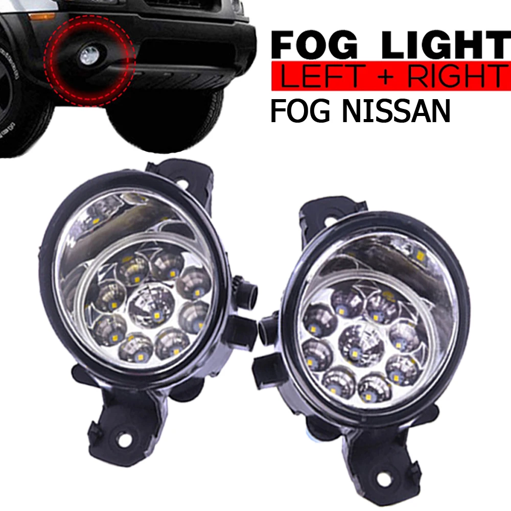 2 X Super Bright 12V 9W DRL 9LED Fog Light For Nissan Almera Versa Qashqai Urvan Rogue Sentra 2001-2015 Fog Lamp Lights 
2 X Super Bright 12V 9W DRL 9LED Fog Light For Nissan Almera Versa Qashqai Urvan Rogue Sentra 2001-2015 Fog Lamp Lights