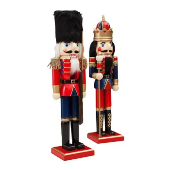 38CM Wooden Nutcracker Doll Pendant Soldier With Cloak Shape Puppet Ornaments Holiday Decorations Christmas Decoration For Home
38CM Wooden Nutcracker Doll Pendant Soldier With Cloak Shape Puppet Ornaments Holiday Decorations Christmas Decoration For Home