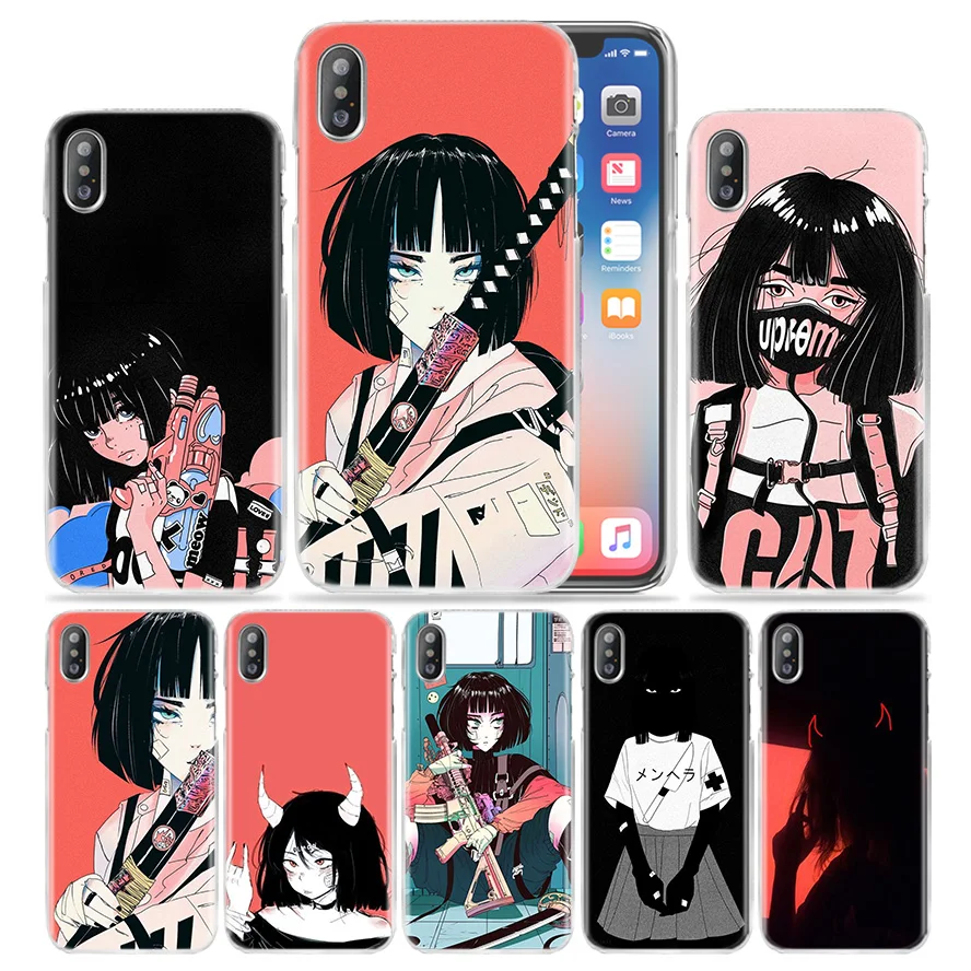 Винтажный художественный чехол Girl для iPhone 12 11 Pro XS Max XR X 10 7 + 8 6 6S Plus 5S SE 5 жесткий