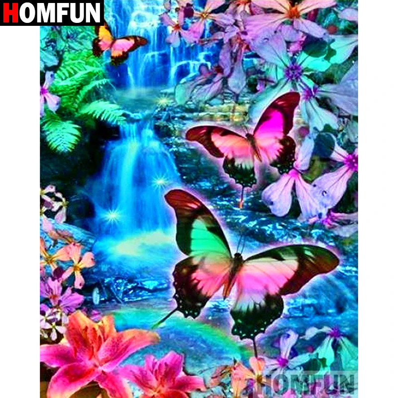 HOMFUN Full Diamond "Butterfly waterfall" DIY 5D Diamond Painting Cross Stitch Home Decor Picture Of Rhinestone Handmade A27462
HOMFUN Full Diamond "Butterfly waterfall" DIY 5D Diamond Painting Cross Stitch Home Decor Picture Of Rhinestone Handmade A27462