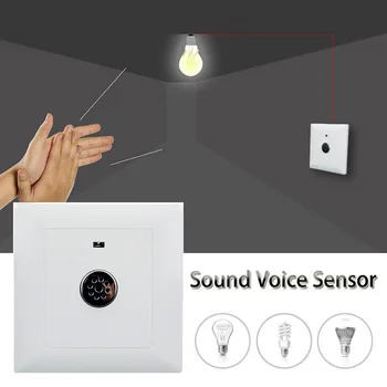 Smart 220V Sound Light Control Sensor Switch Time Delay Wall Switch Wall Mount Energy-Saving Wall Pad For Home Product
Smart 220V Sound Light Control Sensor Switch Time Delay Wall Switch Wall Mount Energy-Saving Wall Pad For Home Product