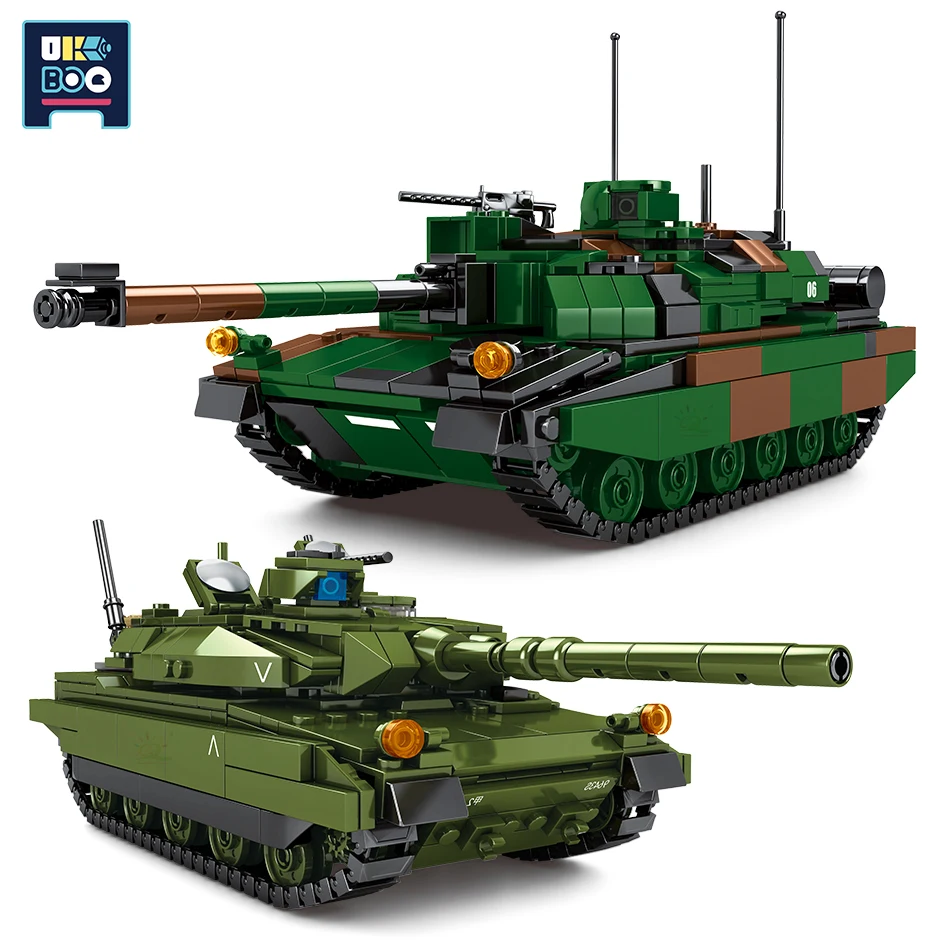 UKBOO AMX-56 военные главный боевой танк модель строительные блоки WW2 армии город