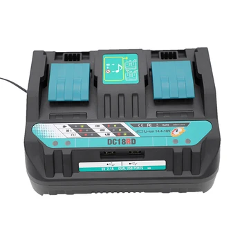 Dual USB Port Fast Output Power Tool Battery for Makita Battery Charger For Makita 14.4V 18V BL1415 BL1430 BL1830 BL1440
Dual USB Port Fast Output Power Tool Battery for Makita Battery Charger For Makita 14.4V 18V BL1415 BL1430 BL1830 BL1440