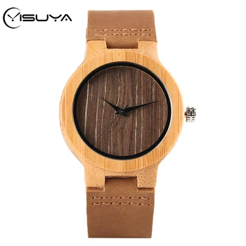 YISUYA Women Wood Watch Retro Simple Female Coffee Dial Bamboo Wooden Clock Genuine Leather Lover's Best Gifts 2020 Luxury reloj
YISUYA Women Wood Watch Retro Simple Female Coffee Dial Bamboo Wooden Clock Genuine Leather Lover's Best Gifts 2020 Luxury reloj