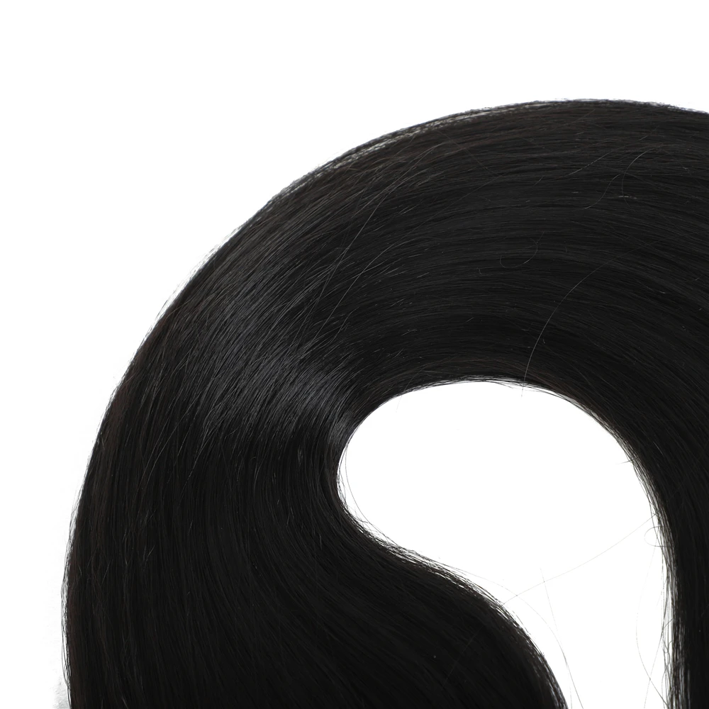 Человеческие волосы на ощупь натуральные прямые пряди 6 Пряди/упаковка 24 дюйма 240