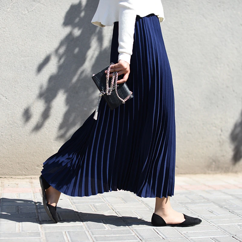 2020 Two Layer Spring Women Chiffon Skirt Elegant Long Pleated Skirts Women's Vintage High Waist Midi Skirt Party Holiday
2020 Two Layer Spring Women Chiffon Skirt Elegant Long Pleated Skirts Women's Vintage High Waist Midi Skirt Party Holiday