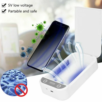 Multifunctional UV 6.5'' Phone Sterilizer Box UV Light Disinfection Sanitizer for Phone Mask Toothbrush Jewellery Underwear
Multifunctional UV 6.5'' Phone Sterilizer Box UV Light Disinfection Sanitizer for Phone Mask Toothbrush Jewellery Underwear