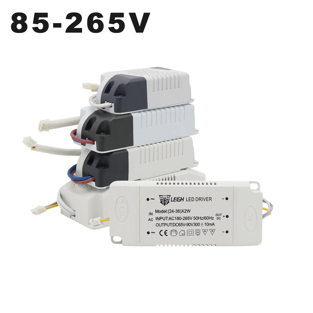 AC85-265V LED Driver Three Colors Constant Current 300mA Output 1-60W Variable Light Power Supply External or LED Ceiling Lamp
AC85-265V LED Driver Three Colors Constant Current 300mA Output 1-60W Variable Light Power Supply External or LED Ceiling Lamp