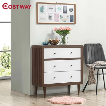 3 Drawer Dresser Wooden Chest Storage Freestanding Cabinet Simple Style Combination Walnut White Bedroom Storage Cabinet
3 Drawer Dresser Wooden Chest Storage Freestanding Cabinet Simple Style Combination Walnut White Bedroom Storage Cabinet