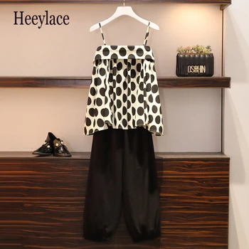 plus size Summer casual 2 pieces Tracksuit Women sleeveless slash neck Top and Long Pants set Vintage Two Piece Set outfits 5XL
plus size Summer casual 2 pieces Tracksuit Women sleeveless slash neck Top and Long Pants set Vintage Two Piece Set outfits 5XL