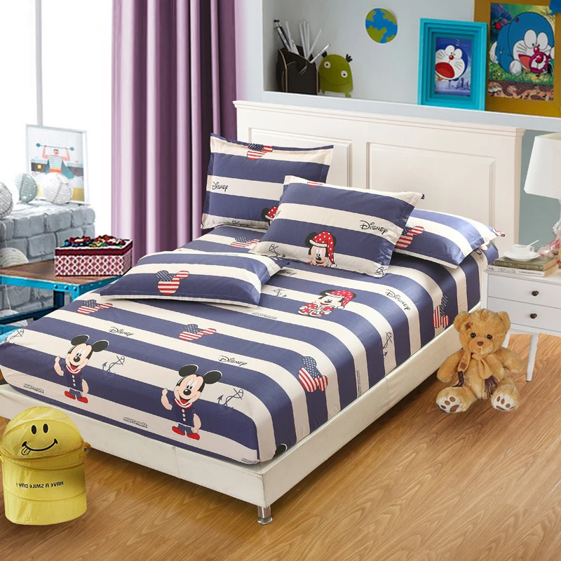 SEFINNA Home textile 100% cotton Fitted Sheet with Pillowcase Twin Double King Bed Sheets with Elastic Cartoon Fitted Sheet Sets
SEFINNA Home textile 100% cotton Fitted Sheet with Pillowcase Twin Double King Bed Sheets with Elastic Cartoon Fitted Sheet Sets