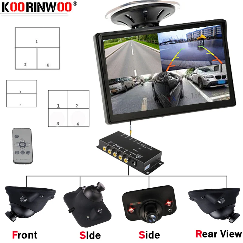 Парковочная камера Koorinwoo 360 CCD с ИК-подсветкой, раздельные датчики, 4 камеры с ЖК-экраном, слепой спортивный выключатель боксом, левый и правый, камера переднего и заднего вида
Парковочная камера Koorinwoo 360 CCD с ИК-подсветкой, раздельные датчики, 4 камеры с ЖК-экраном, слепой спортивный выключатель боксом, левый и правый, камера переднего и заднего вида