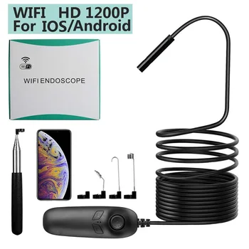 10M Full HD 1200p Endoscope Camera Industrial Wifi IP68 Waterproof Borescope Mini Hard Tube Inspection Camera For PC Android/iOS
10M Full HD 1200p Endoscope Camera Industrial Wifi IP68 Waterproof Borescope Mini Hard Tube Inspection Camera For PC Android/iOS