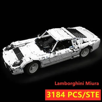 MOC SERIES Lamborghini Miura Super Racing Car Fit LeGINGlys Technic MOC-24294 Model Kits Building Blocks Bricks Toy Kid Gift